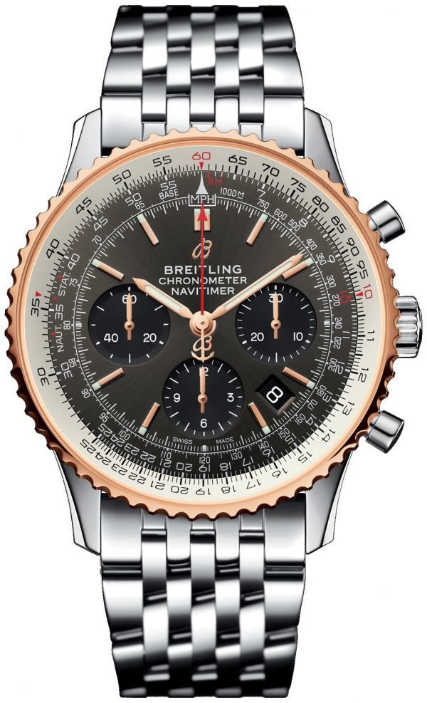 Breitling Navitimer 01 Ub0121211f1a1 Kello Harmaa / Teräs