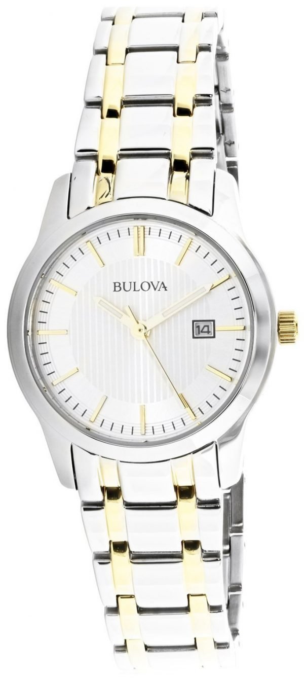 Bulova Dress 98m122 Kello Hopea / Kullansävytetty Teräs