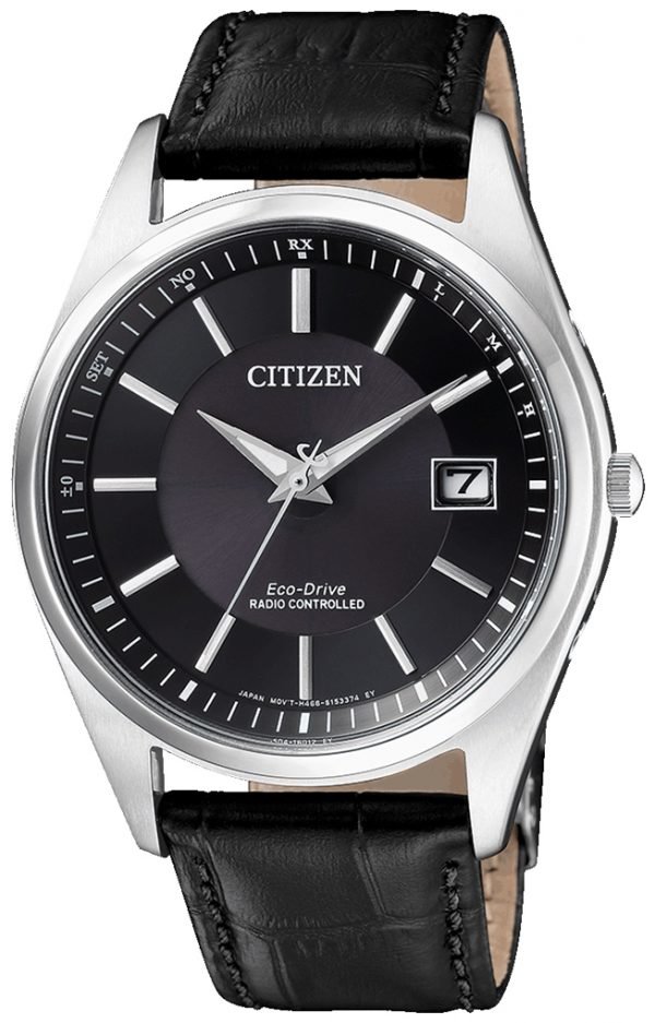 Citizen Radio Controlled As2050-10e Kello Musta / Nahka