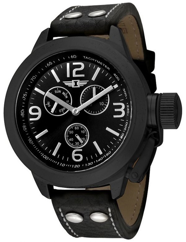 Invicta 70113 Kello Musta / Nahka