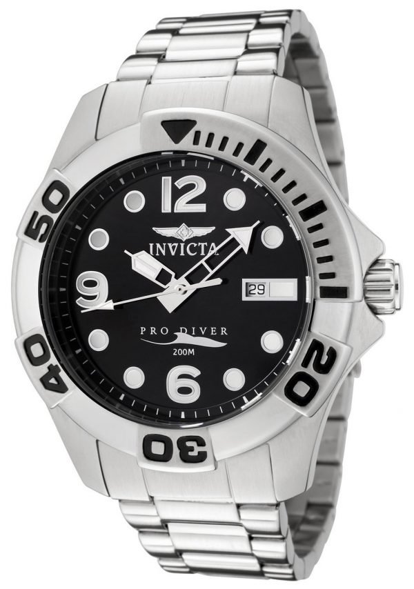 Invicta Pro Diver 0442 Kello Musta / Teräs