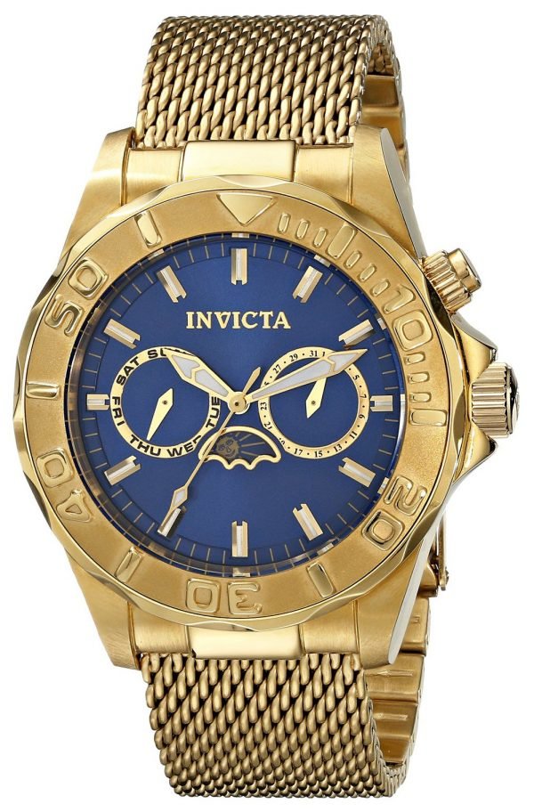 Invicta Pro Diver 10598 Kello Sininen / Kullansävytetty Teräs