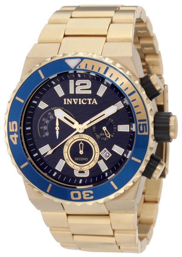 Invicta Pro Diver 1344 Kello Sininen / Kullanvärinen Teräs