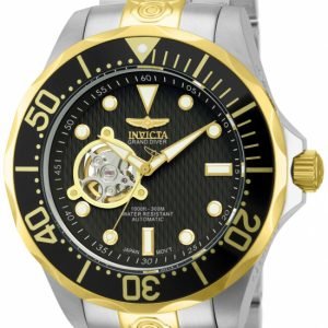 Invicta Pro Diver 13705 Kello Musta / Kullansävytetty Teräs