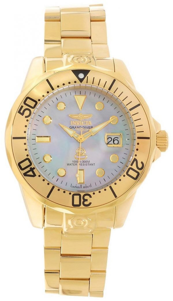 Invicta Pro Diver 16033 Kello Valkoinen / Kullansävytetty