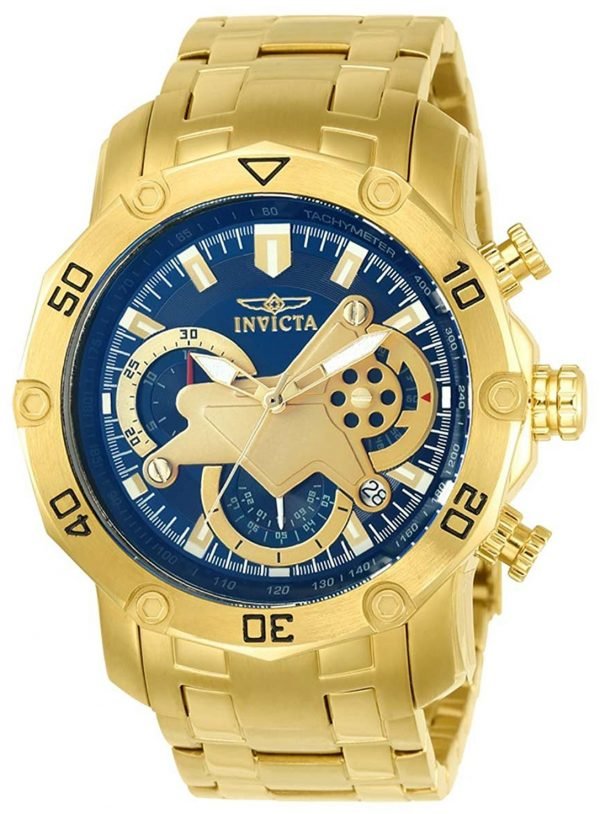 Invicta Pro Diver 22765 Kello Sininen / Kullansävytetty Teräs