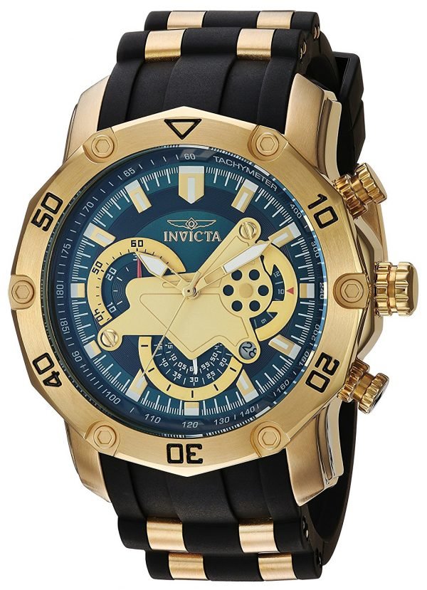 Invicta Pro Diver 23425 Kello Vihreä / Kullansävytetty Teräs