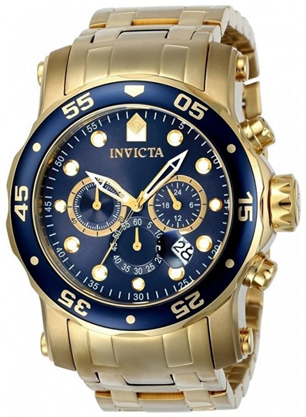 Invicta Pro Diver 23651 Kello Sininen / Kullansävytetty Teräs