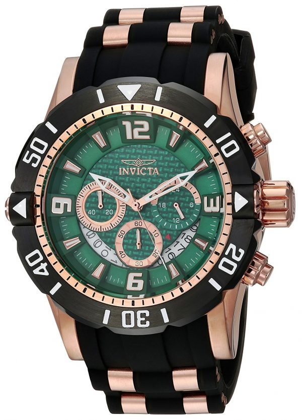 Invicta Pro Diver 23712 Kello Vihreä / Punakultasävyinen