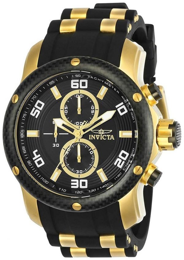 Invicta Pro Diver 24151 Kello Musta / Kullansävytetty Teräs