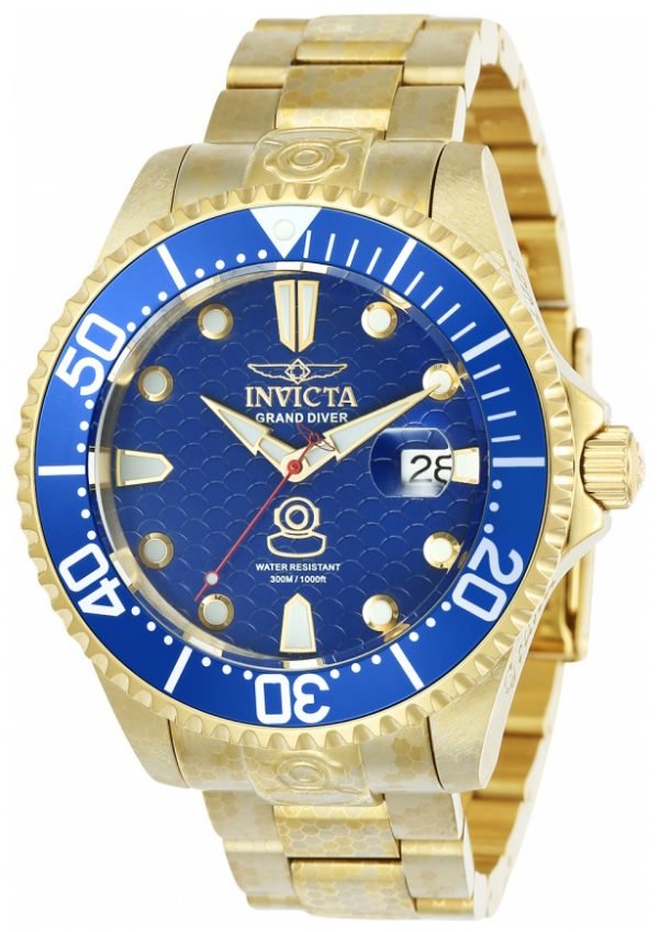 Invicta Pro Diver 24424 Kello Sininen / Kullansävytetty Teräs