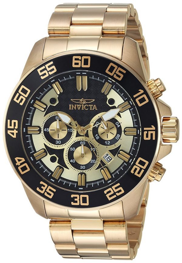 Invicta Pro Diver 24726 Kello Musta / Punakultasävyinen