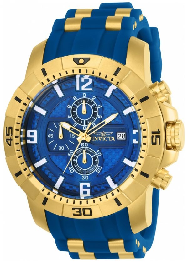 Invicta Pro Diver 24966 Kello Sininen / Kullansävytetty Teräs