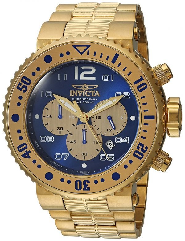 Invicta Pro Diver 25077 Kello Sininen / Kullansävytetty Teräs