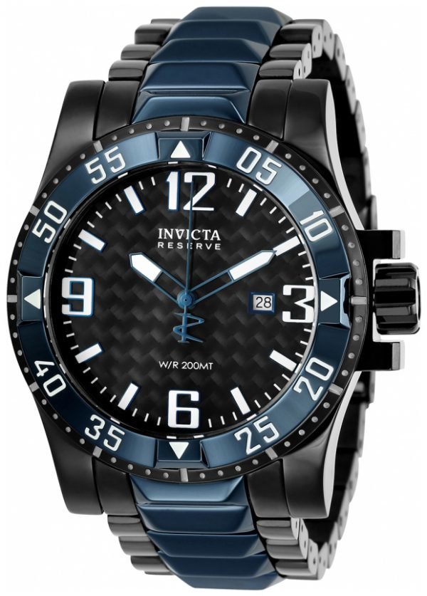 Invicta Reserve 25064 Kello Musta / Teräs