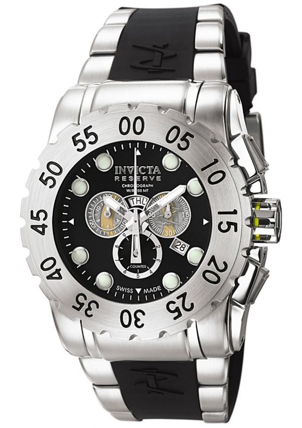 Invicta Reserve 6653 Kello Musta / Teräs