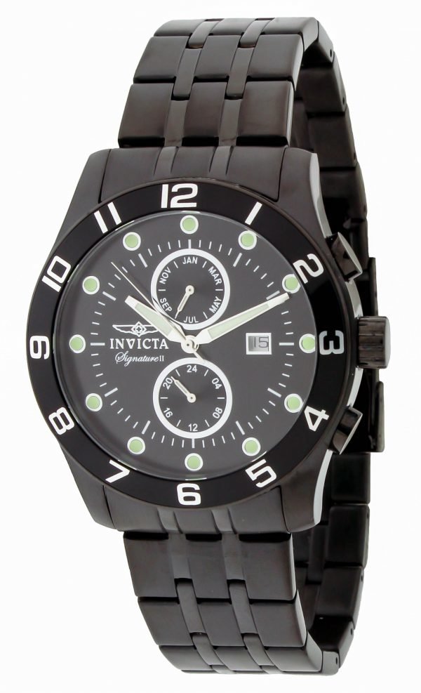 Invicta Signature Ii 7451 Kello Musta / Teräs