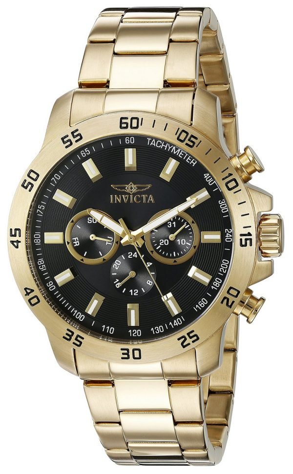 Invicta Specialty 21506 Kello Musta / Kullansävytetty Teräs