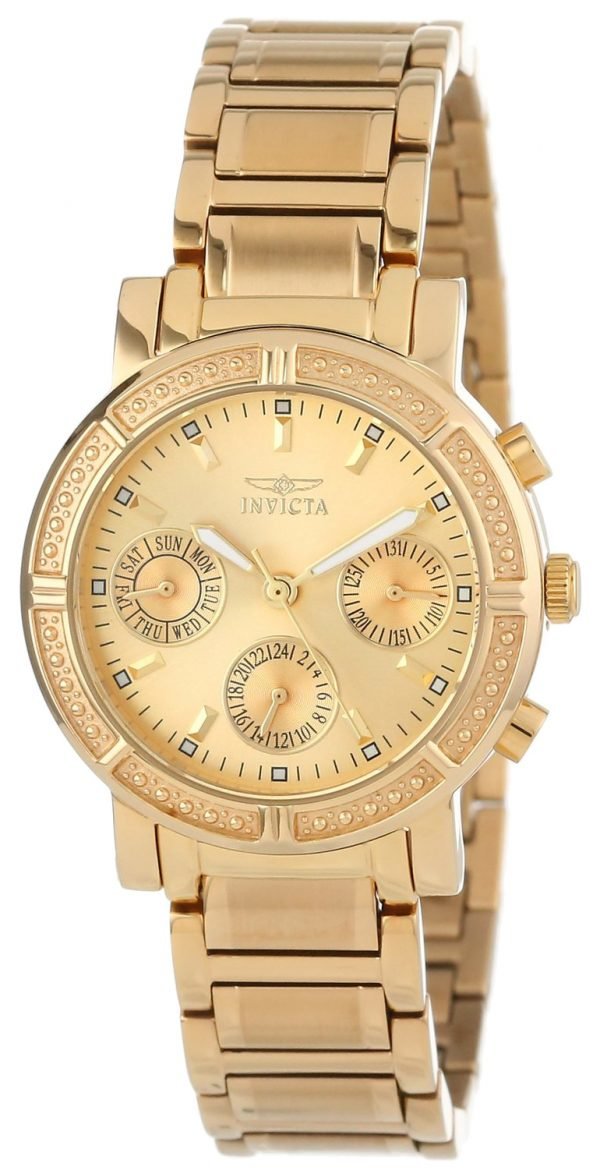 Invicta Wildflower 14873 Kello Samppanja / Kullansävytetty