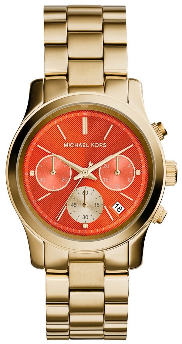 Michael Kors Runway Mk6162 Kello Oranssi / Kullansävytetty