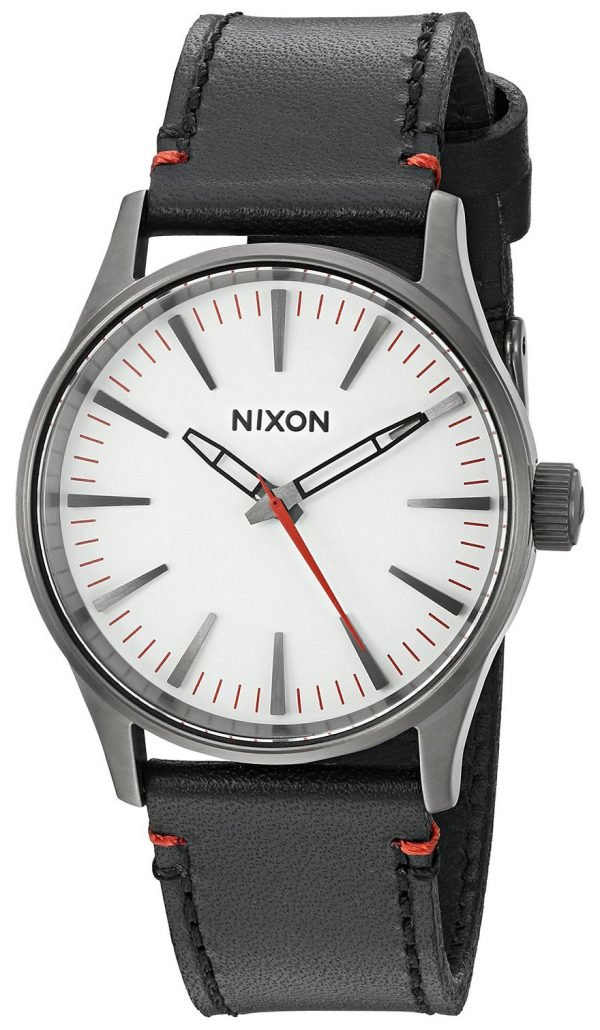 Nixon The Sentry A377486-00 Kello Valkoinen / Nahka