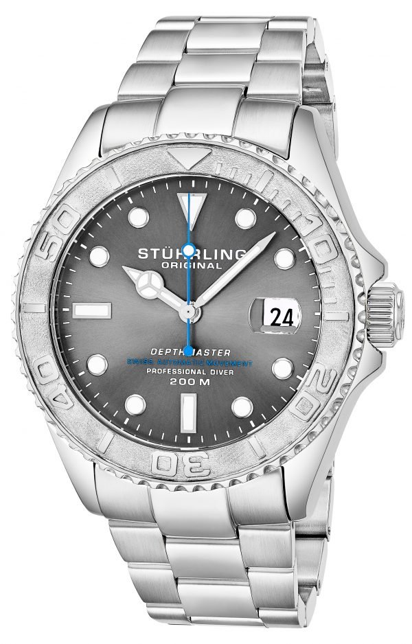 Stührling Original Aquadiver 893.02 Kello Harmaa / Teräs