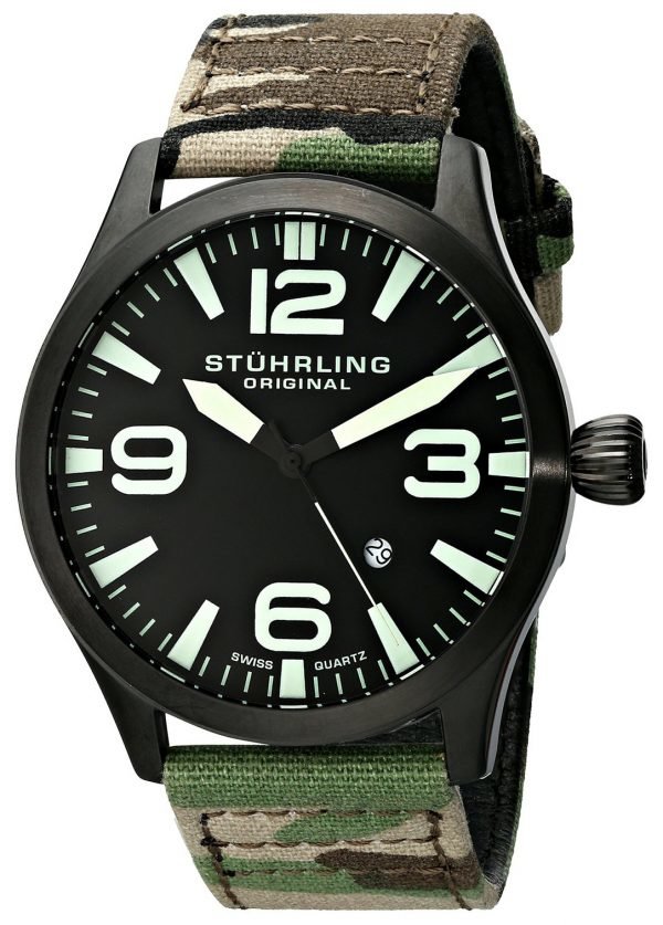 Stührling Original Aviator 141c.01 Kello Musta / Tekstiili