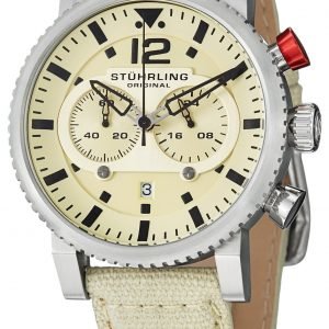 Stührling Original Aviator 356.02 Kello Samppanja / Tekstiili