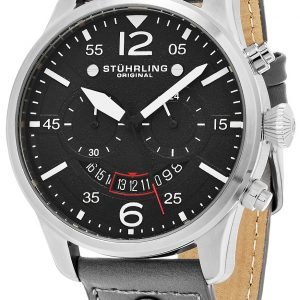 Stührling Original Aviator 473.03 Kello Musta / Nahka