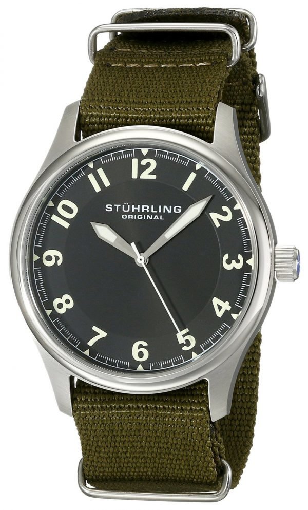 Stührling Original Aviator 741.Set01 Kello Harmaa / Tekstiili