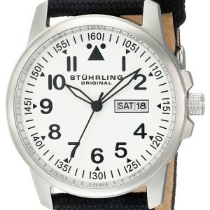 Stührling Original Aviator 850.01 Kello Valkoinen / Nahka