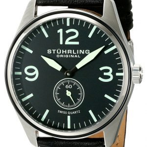 Stührling Original Aviator 931.01 Kello Musta / Nahka