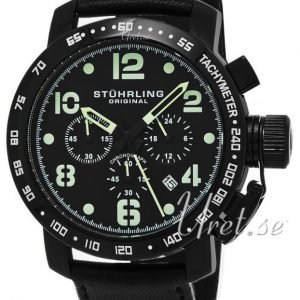 Stührling Original Aviator Aviator 641.03 Kello Musta / Nahka