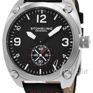 Stührling Original Aviator Tuskegee 581.02 Kello Musta / Nahka